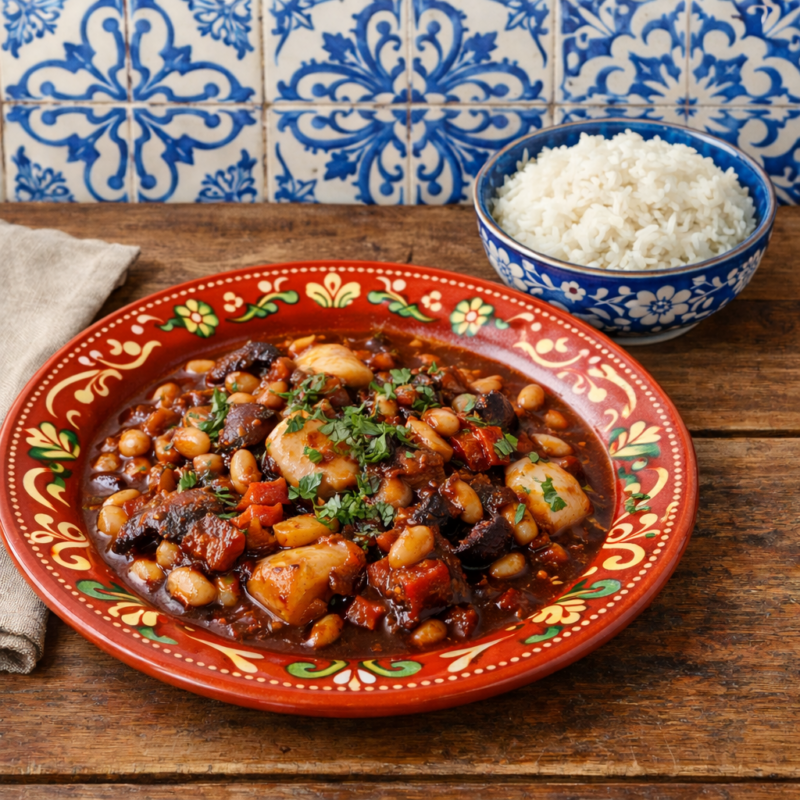 Feijoada de choco & arroz