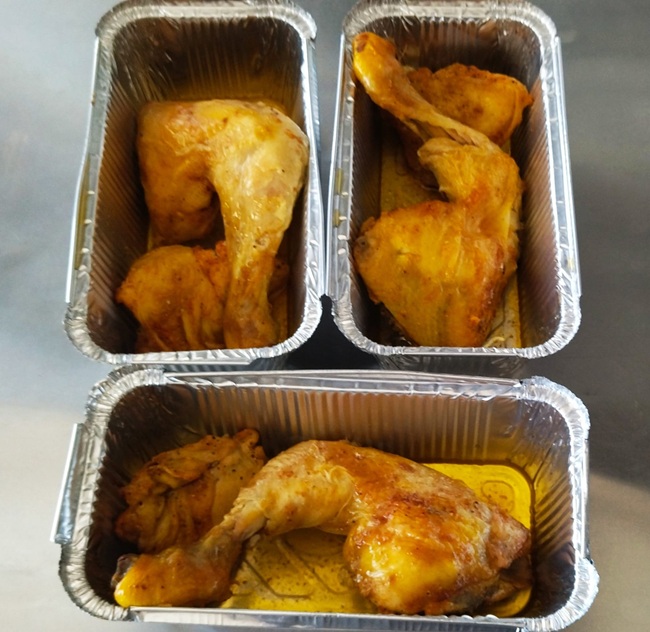 Cuisse de poulet rôti  avec gratin dauphinois