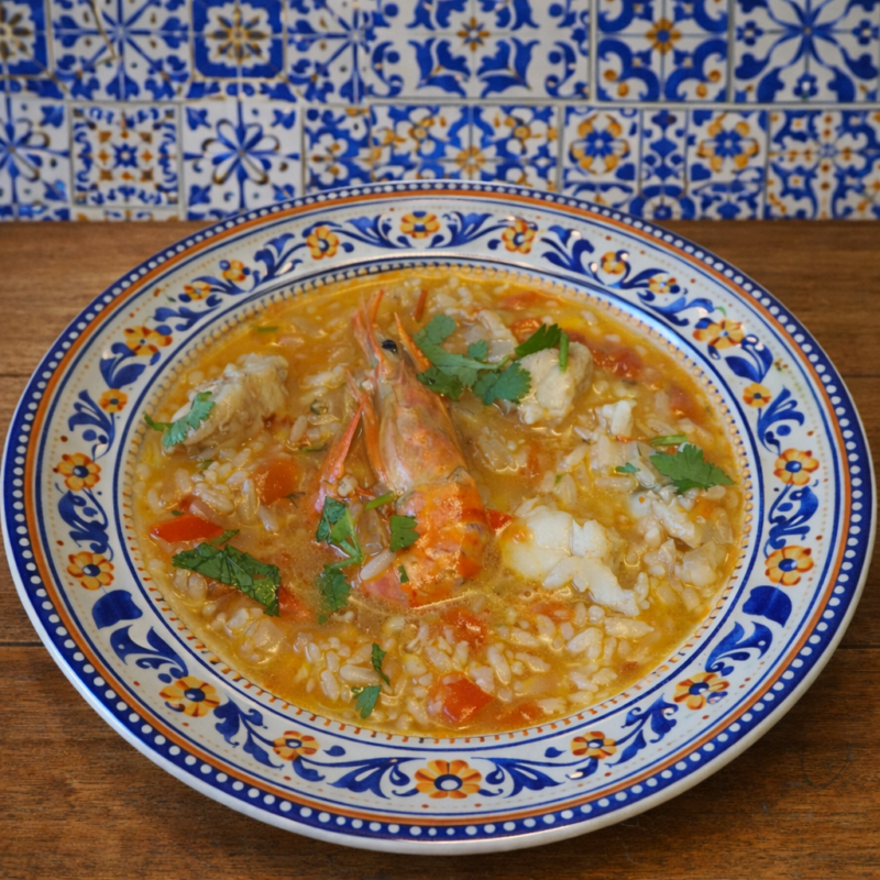 Arroz de tamboril & Salada verde