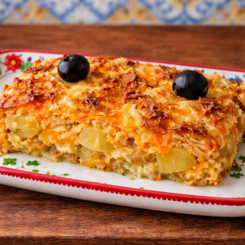 Bacalhàu à Edou & Salada verde