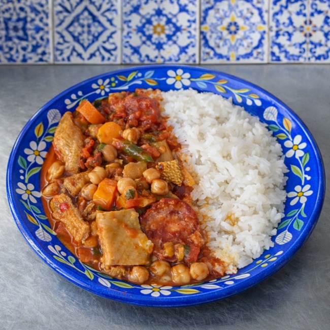 Dobrada a moda d Edou com Arroz