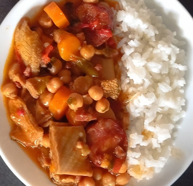 Dobrada a moda d Edou com Arroz