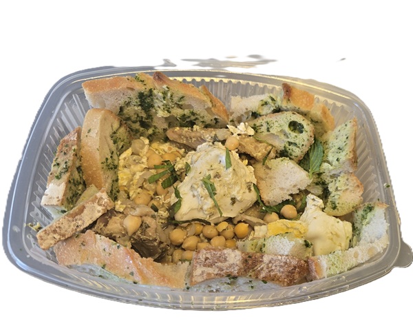 Açorda de galinha & salada