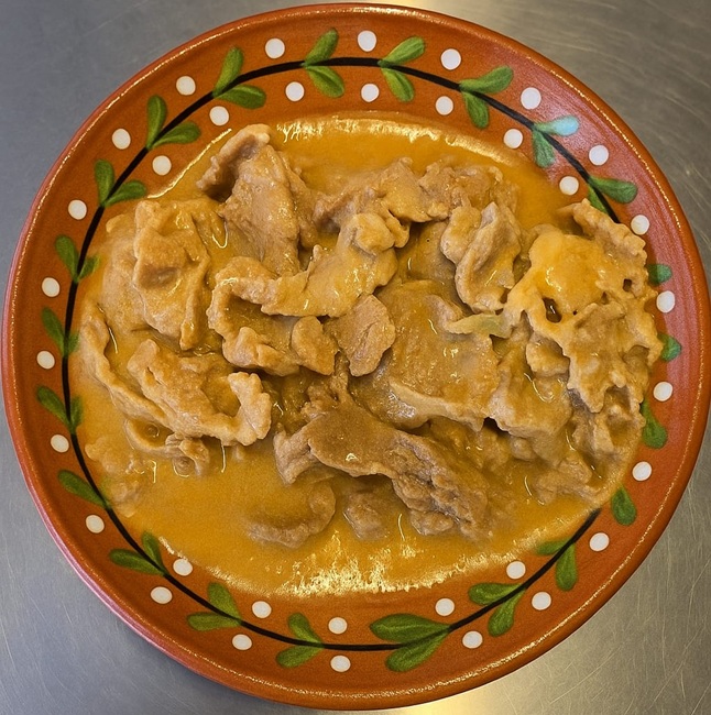 Bifanas no tacho com arroz de cenoura*