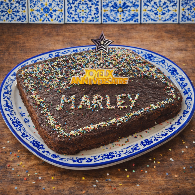 Bolo de chocolate para 10 pessoas